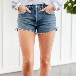 AGOLDE PARKER Vintage Cut Off Shorts